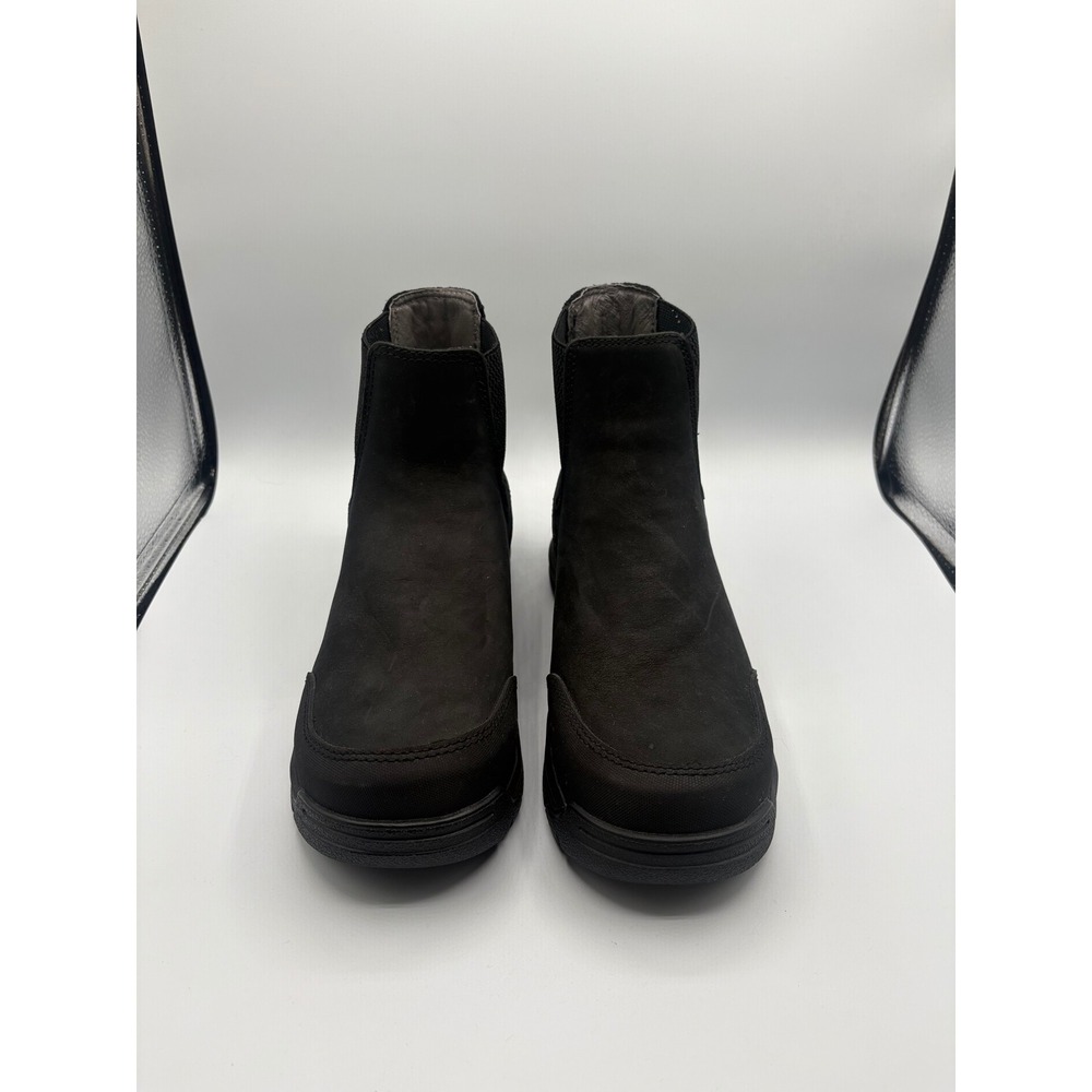 Bogs Womens Shale Leather CT Waterproof Work Boots Black Size‎ 7